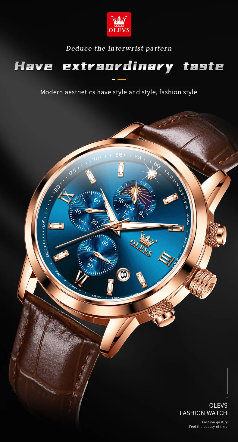 Olevs 9812 Watch | Mens' Fashion Watch | The WatchDept