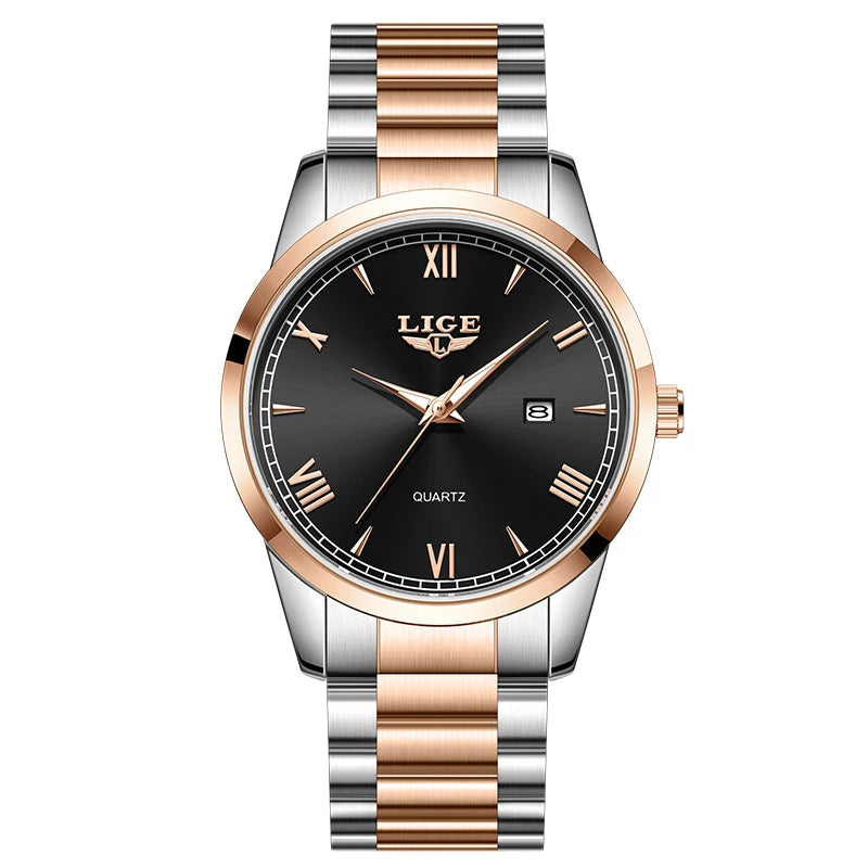 LIGE 2026 Watch women's wristwatch brand new simple business clock 40MM quartz luminous calendar Watch for Women reloj de mujer