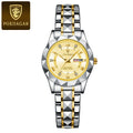 POEDAGAR 306 Women's Dress Watch — 27mm Roman Numeral Week Display Quartz