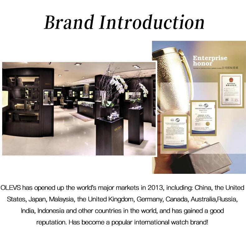 Men's Olevs Watch | Olevs Leather Band Watch | The WatchDept