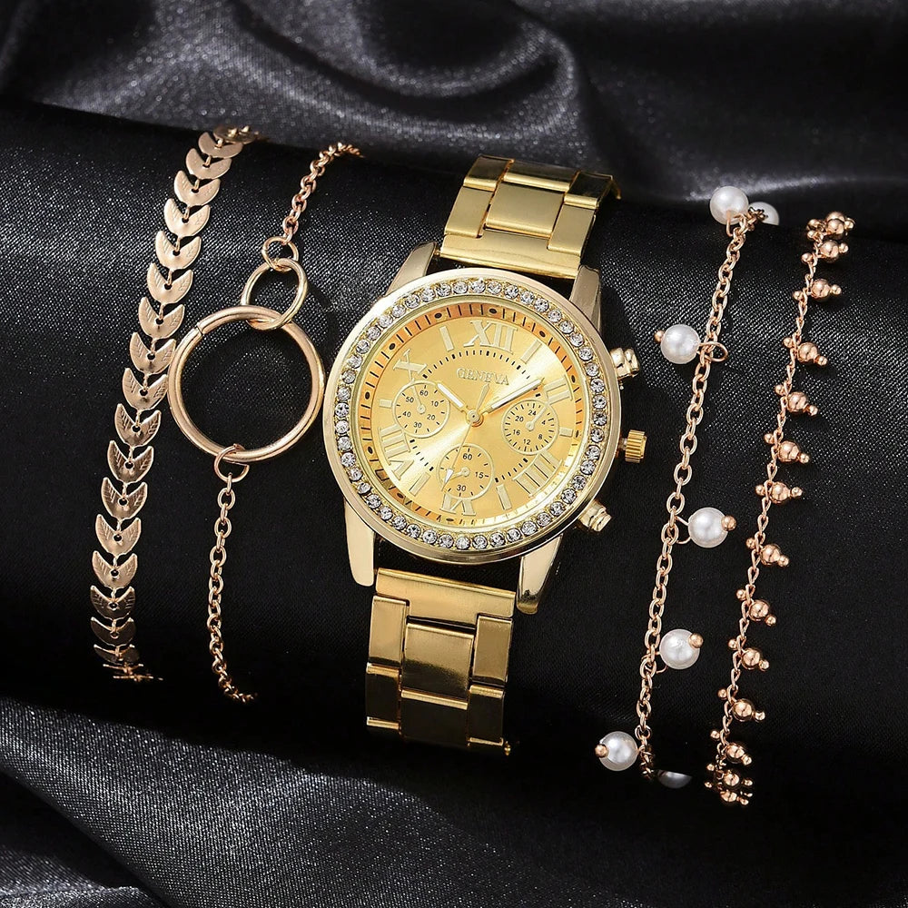 5PCS Quartz Watch Set | Watch Jewelry Set | The WatchDept