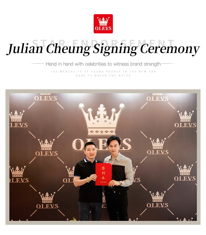 Men's Olevs Watch | Olevs Leather Band Watch | The WatchDept